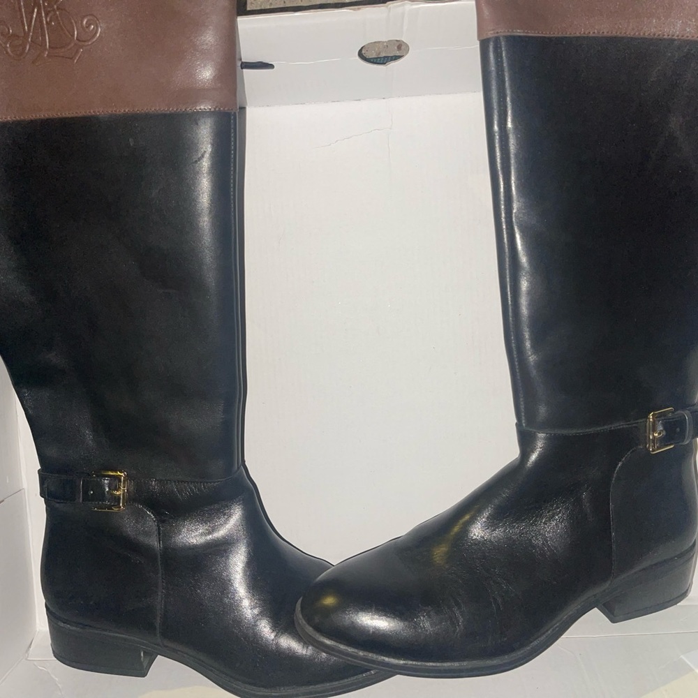 Women’s Ralph Lauren Madisen-BO-CSL Burnished Calf Boots (sz 6B)